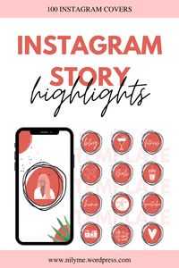 100 pink, blue, yellow and red instagram story highlight cover icons, perfect for summer. Female travel and lifestyle bloggers will love these affordable icons that feature travel, fitness, blog, youtube and many more. NOTE: customization available! | boho instagram highlight covers