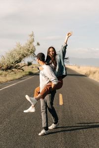 Such a free-spirited, running-in-the-road kind of session.  Tiffany and Garret were so full of laughs and energy as I asked them to run around in the street near The Great Saltair. Tiff had the two cutest outfits.