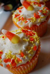 Candy Corn Cupcakes recipe