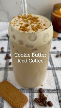 5min · 1 serving  Elevate your coffee game with a touch of cookie butter! Sip on this delectable iced latte when you want some sweetness in your morning. 🍪☕️  Ingredients:  • 1 tablespoon of Biscoff Cookie Butter  • 1/3 cup of unsweetened dairy-free creamer* or milk**  • 1 1/2 cups of ice  • 1/2 cup of cold-brew coffee  • Crushed Biscoff Cookies, for topping (optional)  You’ll Also Need:  • Milk Frother or Whisk