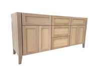 Tapered White Oak Double Bathroom Vanity Base - Etsy