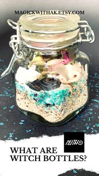 What are witch bottles and why would I want one? Here we describe the process of creating these 'spell jars' and what to do with them once you have one. magickwithak.etsy.com