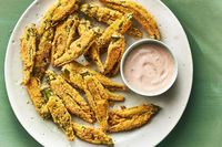 Smashed Oven-Fried Okra Recipe