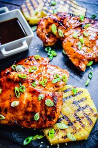 This Hawaiian huli huli chicken thigh recipe is one you're going to want to make over and over again. Sweet and savory, it's delicious.