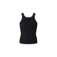 LOUIS VUITTON® - Eyelet Trim Tank Top - Black