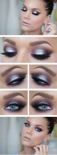 LOVE this one - the drama and the shimmer and the PURPLE! would accent my green eyes and still be dramatic ;)