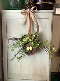 Bird Nest Wreath, Mothers Day Gift, Spring Wreath, Front Door Decor, Summer Hanger, Egg Wildflower Swag - Etsy Australia