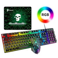 KUYIN RGB Keyboard 3 piece set