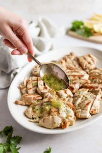 This easy lemon chicken marinade gives chicken a ton of fresh flavor thanks to just a few ingredients and a simple marinade trick.