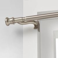 28"- 48" Twist And Shout Easy Install Curtain Rod Brushed Nickel - Room Essentials™ : Target