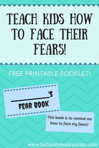 Teach kids how to face their fears with a great read aloud and a printable book on fear!  Facing Fears | Teaching Kids to Face Fears | Kid's Books