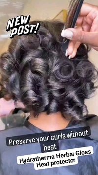 Hair tip. To prevent damage when using heat, be sure not to apply heat to your hair again until your next wash day. Using heat on hair that is not clean will bake dirt into your hair and cause it to burn. This will result in damage / breakage. Preserve those curls ladies without heat and “sleep easy!” 🎥 tiktok misslondonbella . Learn to balance the moisture and protein levels in your hair with Hydratherma Naturals scientifically formulated products. www.HydrathermaNaturals.com