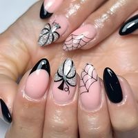 PRICES MAY VARY. 【High-Quality Halloween Press on Nails】:Our YEFIUO press on nails are thickened acrylic glossy fake nails with designs. Not only is it comparable to a nail salon, but it can also be done at home. Not only does it save you time and money, it also ensures that your nails will never break or split! 【DIY Nail Art That Wow】: With French designs,salon dip,acrylic nails,gel manicures,glue on nails,press ons manicures and more,YEFIUO has got you covered in the fashion colors,shapes,leng