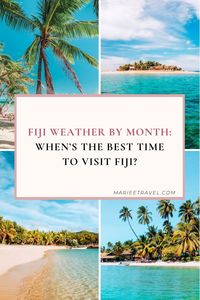 If you’re thinking about heading to Fiji, knowing Fiji’s weather by month is super important! As a tropical country, Fiji has a wet and a dry season – so finding the best months to visit will help you prepare for your trip and have the best time possible!