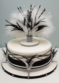 Art Deco wedding cake