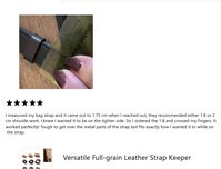 REAL feedback from our valued customers. A big thank you for the trust and support!

#awulookstrap #strapbuckle#strapkeeper #collar