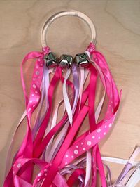 Circle Dancing Ribbon in Pink