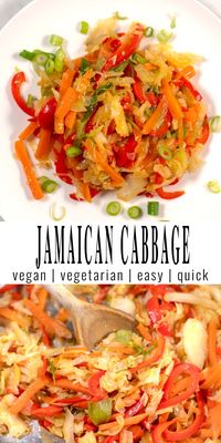 Jamaican Cabbage is full of vibrant flavors of the Caribbean. Bursting with a medley of spices, this dish elevates humble cabbage into a culinary delight. Perfect as a side dish or a main dish, it promises a taste of Jamaica's rich culinary heritage in every savory bite. Jamaican Steamed Cabbage is also a naturally vegan recipe. #contentednesscooking #vegan #vegetarian