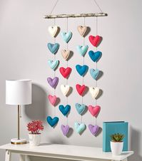 Make A Felt Heart Wall Hanging