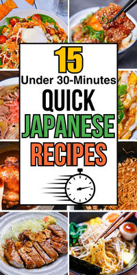 We know how it is—you've got a lot on your plate, and you still want to enjoy homemade Japanese food. 🍱 These 15 quick Japanese recipes are great for busy people who love flavor but don't have time to spend hours in the kitchen. Pin this for quick and easy 30-minute dinners on the go!