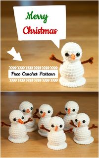 Crochet Cute Snowman