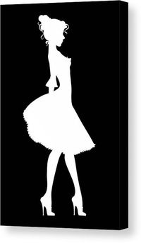 Girl Canvas Print featuring the mixed media Beauty At The Ball by Marvin Blaine