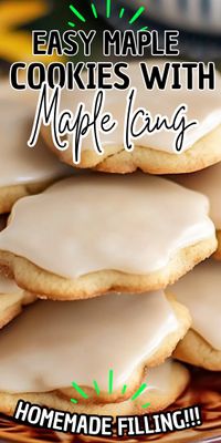 Easy Maple Cookies With Maple Icing