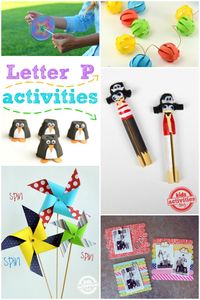 Preschool Letter P Activities -- Learn the alphabet with these fun and educational activities for kids.