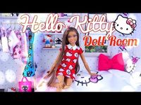 (4) DIY - How to Make: Hello Kitty Doll Room | Bed | Bedding | Shelving & More - YouTube