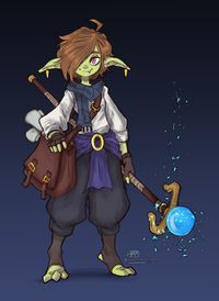 (3) MartyRigz_Art on🟦☁️ -🐭✍🏳️‍🌈 op X: 'Lil wizard gobbo, he a good boi 💚🪄📘 https://t.co/to8AG91N3H' / X