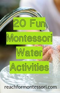 Young children enjoy activities that involve water. Fortunately, there are so many fun Montessori water activities to choose from.