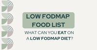 Low FODMAP Food List: What Can You Eat on a Low FODMAP Diet? | Diet vs Disease