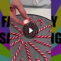 Candy cane treat is satisfying