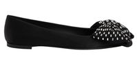 *Imported
*Black synthetic satin fabric
*Black synthetic chiffon bow appliqué with crystal baguette rhinestones
*05 mm heel
*Black leather sole with logo