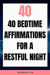 Sleep affirmations or bedtime affirmations are quotes, brief expressions, or words that can be used to put you in a positive mental state. These affirmations help in eliminating any negative thoughts in your mind, which will allow you to enjoy a good night’s sleep.