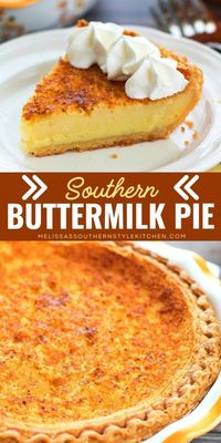 Browsing for some delicious dessert recipes? Satisfy your cravings with the help of the BEST buttermilk pie recipe! A Southern buttermilk pie recipe that will give you the classic sweet and tangy decadence. Pin this recipe for more sweet food!