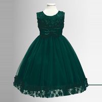 This stunning holiday dress is everything a girl needs! bows, tulle, flower petals and loads of twirl appeal.   Order 1 size up Poly/Spandex Hand wash cold water, hang dry Imported: This item ships from our overseas fulfillment center. Please allow 18-21 business days for delivery. Once you see it you will know it's worth the wait!