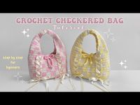 Crochet Checkered Bag Tutorial | KJ Korn - YouTube