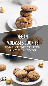 Vegan Molasses Cookies