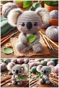 Little Koala Amigurumi Free Pattern