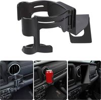 Amazon.com: Savadicar JL & JT Multi-Function Drink Cup Phone Holder, 2 in 1 Bolt-on Stand Bracket Organizer, Cellphone Mount for 2018-2023 Jeep Wrangler JL JLU & Gladiator JT, Interior Accessories, Black : Automotive