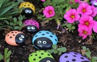 Ladybug Painted Rocks