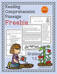 This free reading comprehension passage for grades 1-2 can be used in your class to help your students with reading comprehension skills and test taking skills.  If you enjoy this passage please see link below to purchase other reading comprehension products.