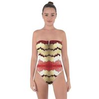 women's fashion swimsuit one piece bikini swimwear  TIE BACK ONE PIECE SWIMSUIT Red Gold  Earn 10% commissions when you sign up!  #fashion #fashionstyle  #fashionoutfits #art #artwork #forsale #bathingsuits #swimwear #swimsuitsonepiece #swimsuitsforall #swimsuitsswimwear #onepiece