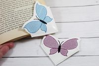 Butterfly Corner Bookmark Design - Etsy