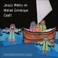 Bible Craft for Miracles - Jesus Walks on Water