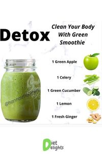 clean your body with green smoothie