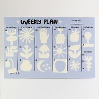 Use this to help you plan out some productive and fun tasks for the week ahead. 100% made in the USA. 6"x 9" notepad with 60 sheets.