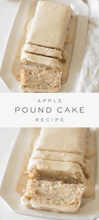 This simple Apple Pound Cake is dense, full of that buttery flavor synonymous with pound cakes, loaded with fresh apples that keep it moist and covered in an incredible glaze that slices perfect, every time.