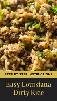 Louisiana Dirty Rice Recipe - Old Fashioned Cravings